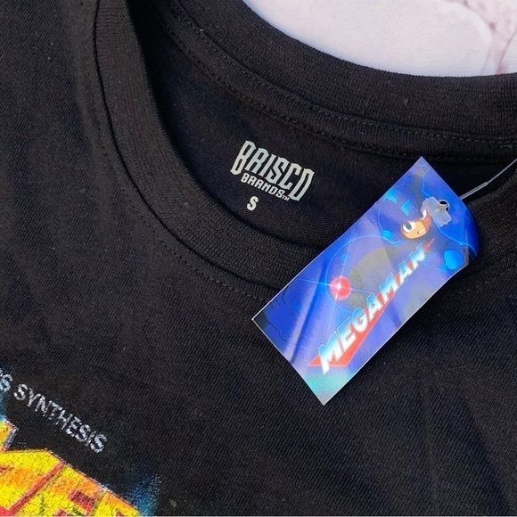 Megaman Player Gunner Men's T Shirt Rokkuman Grid Metallic Retro Gamer Capcom - Picture 3 of 8